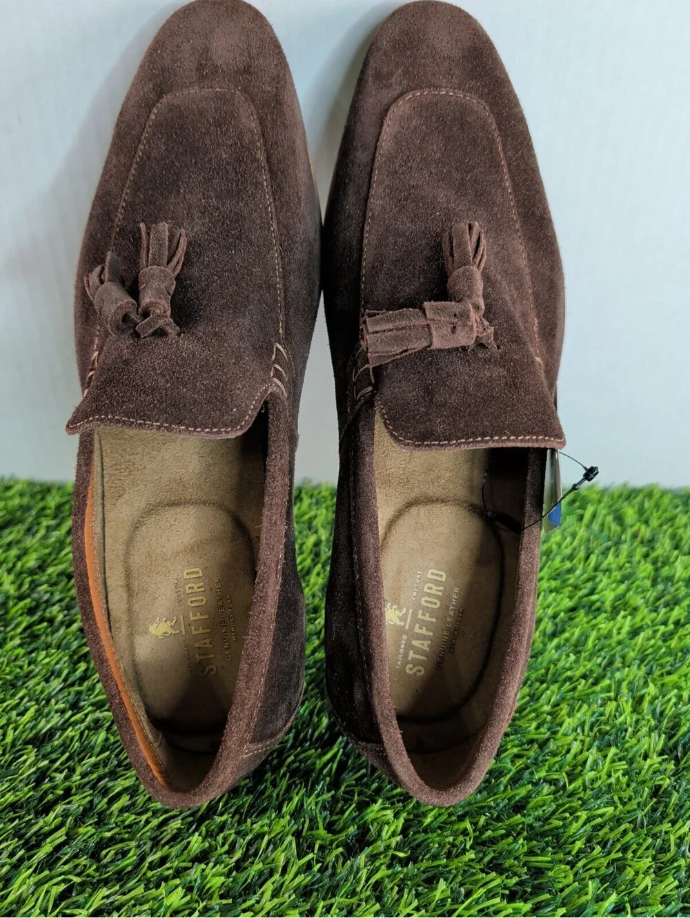 Stafford Digby Dark Brown Suede Loafer Men's Size 9M